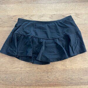 Evans Black SIZE 16 Mini Swim Skirt Swim Bottom NWT E